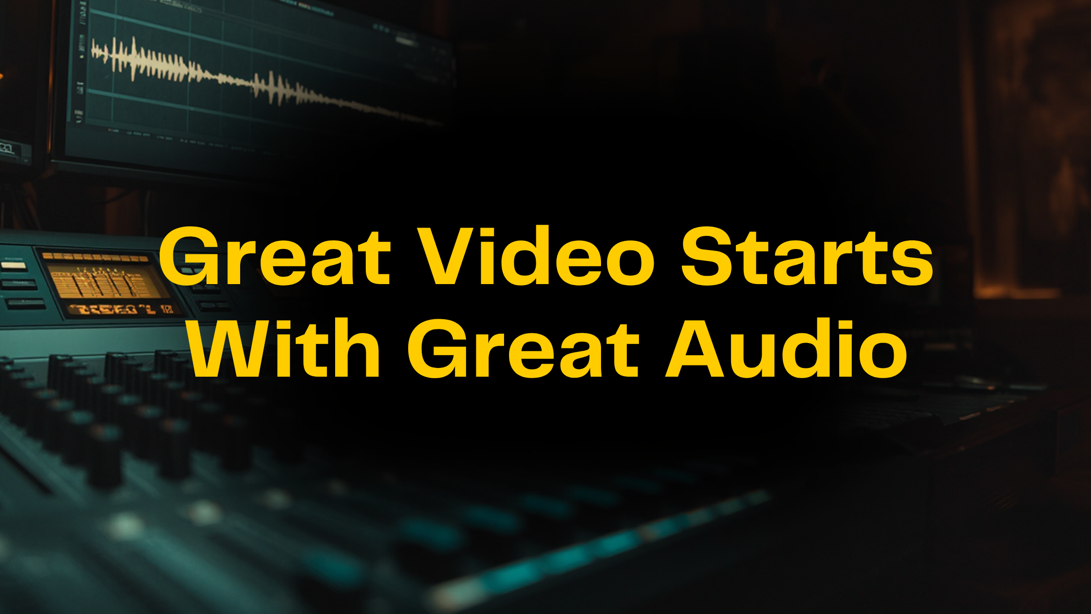 Your Video Editor is Ruining Your Audio